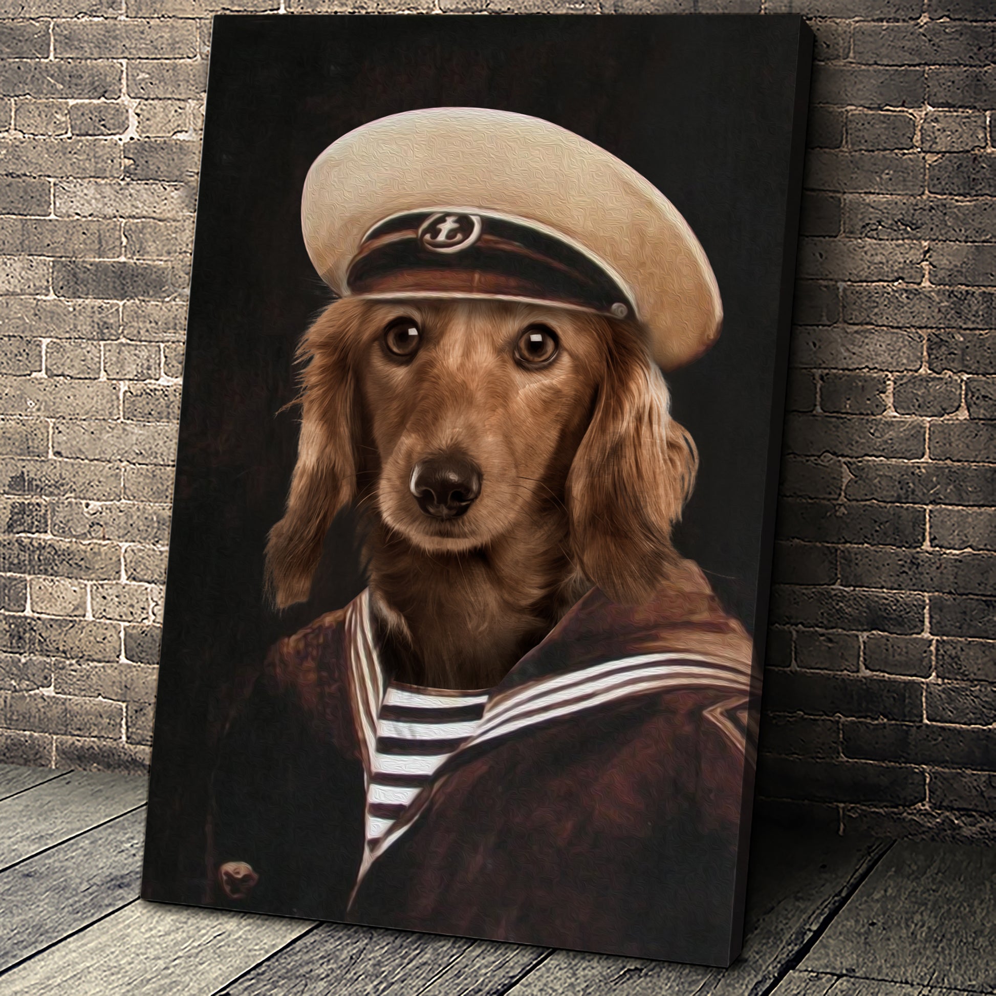The Old School Sailor Custom Pet Portrait - Noble Pawtrait