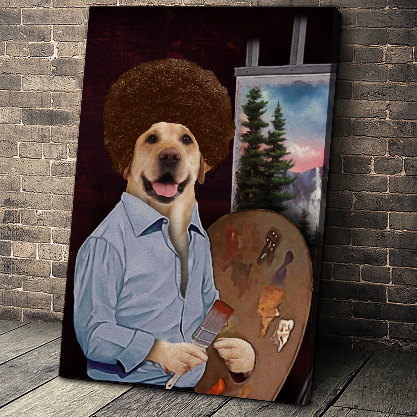 The Painter Custom Pet Portrait - Noble Pawtrait