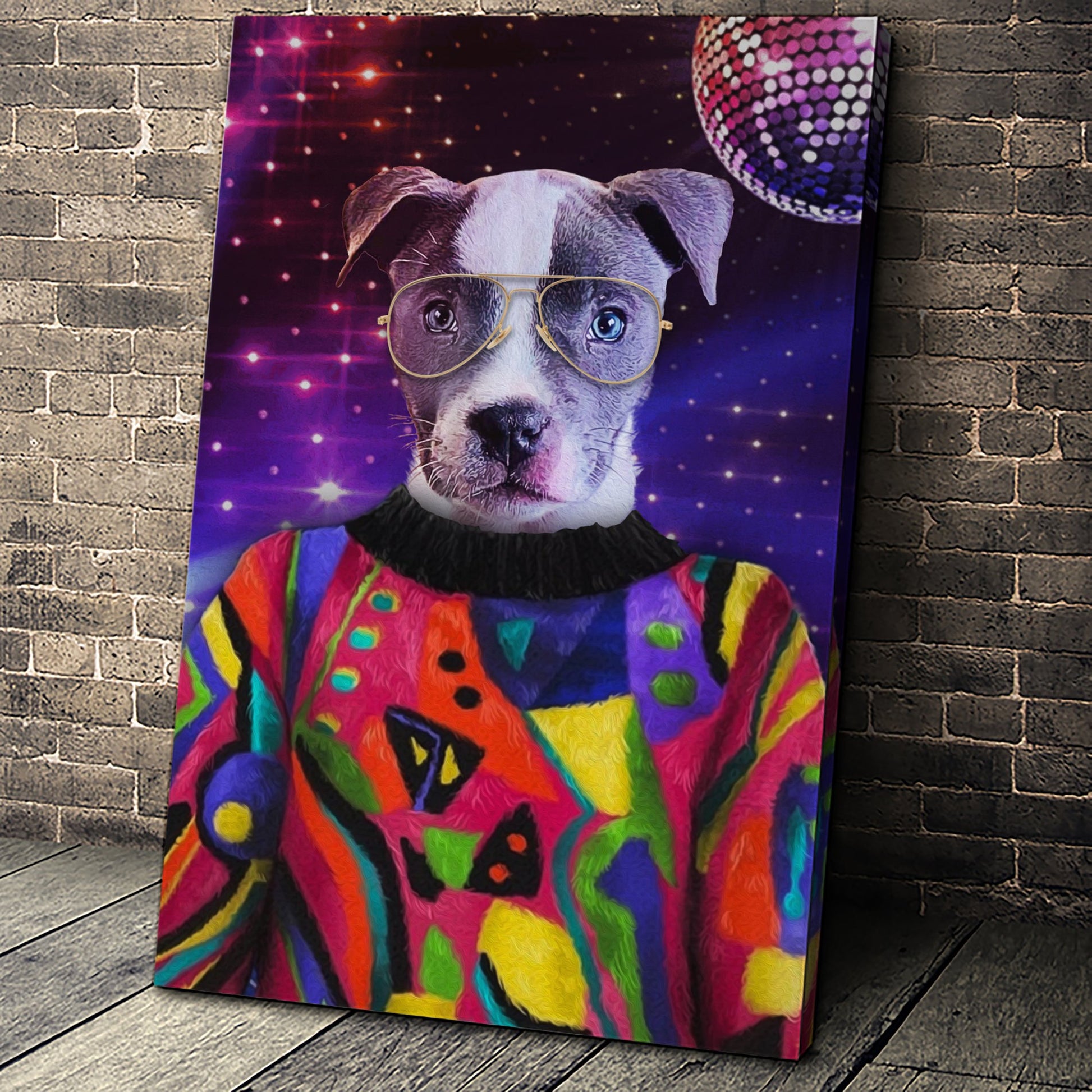 The Pop Star Custom Pet Portrait Canvas - Noble Pawtrait