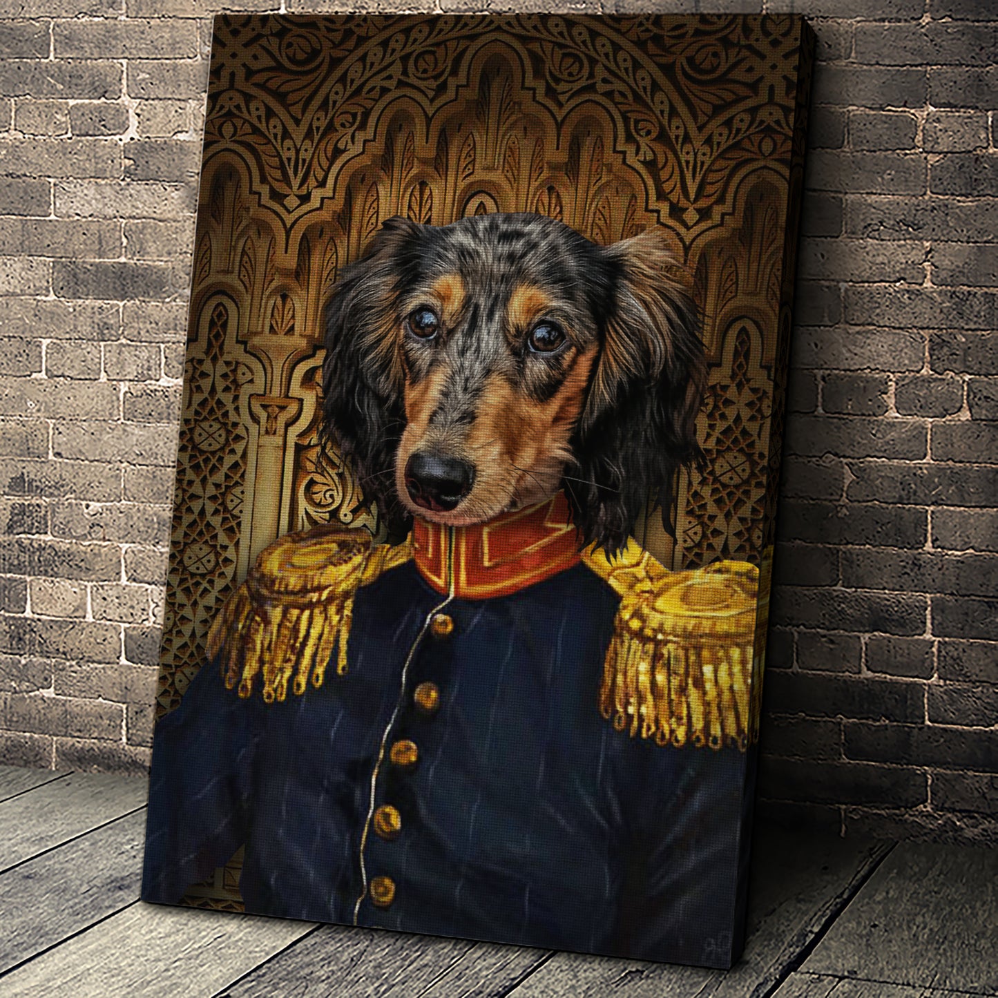 The Veteran Custom Pet Portrait - Noble Pawtrait