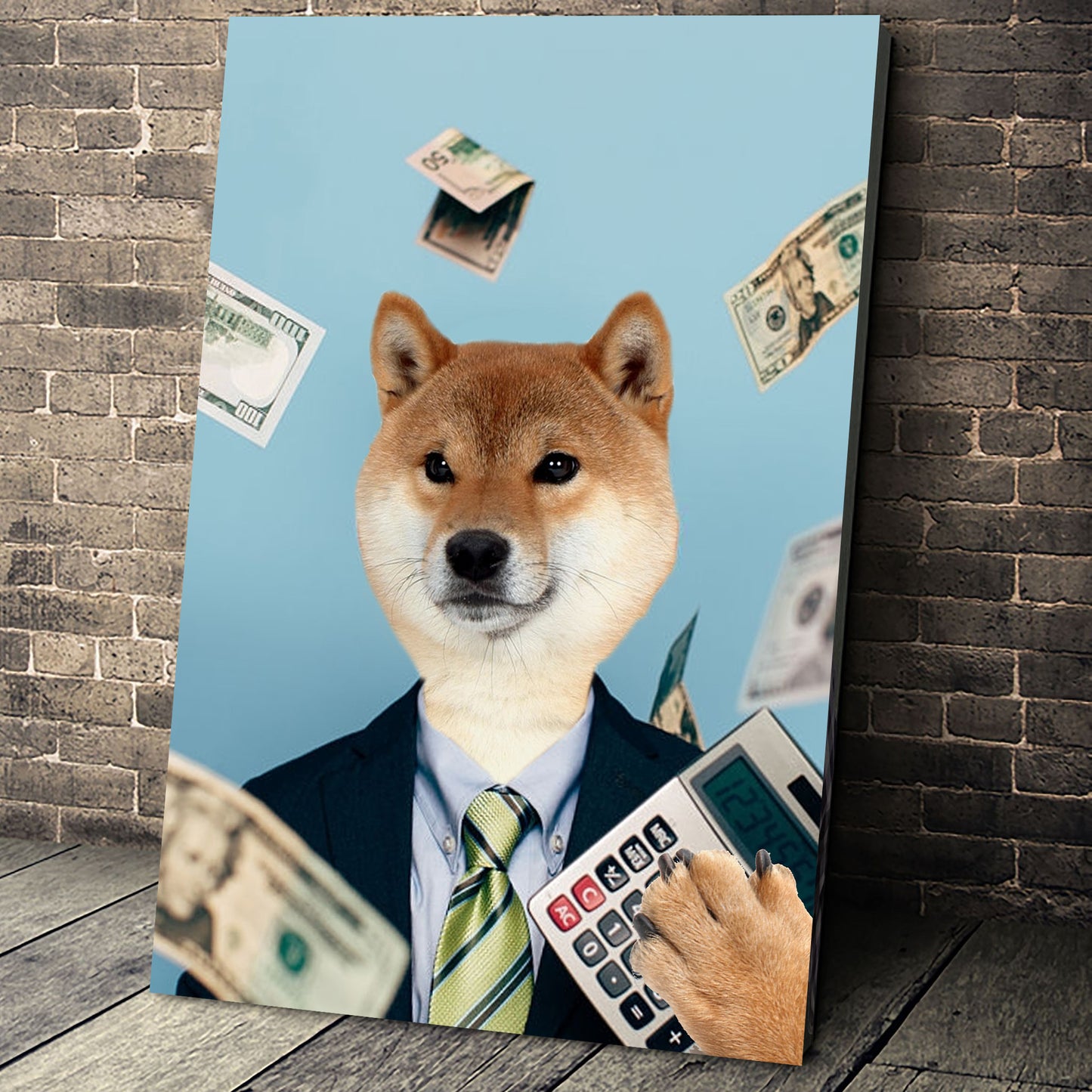 The Accountant Custom Pet Portrait - Noble Pawtrait