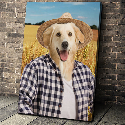 The Farmer Custom Pet Portrait - Noble Pawtrait