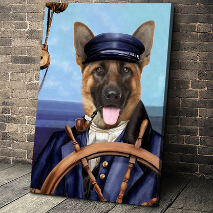 The Sailor Custom Pet Portrait - Noble Pawtrait