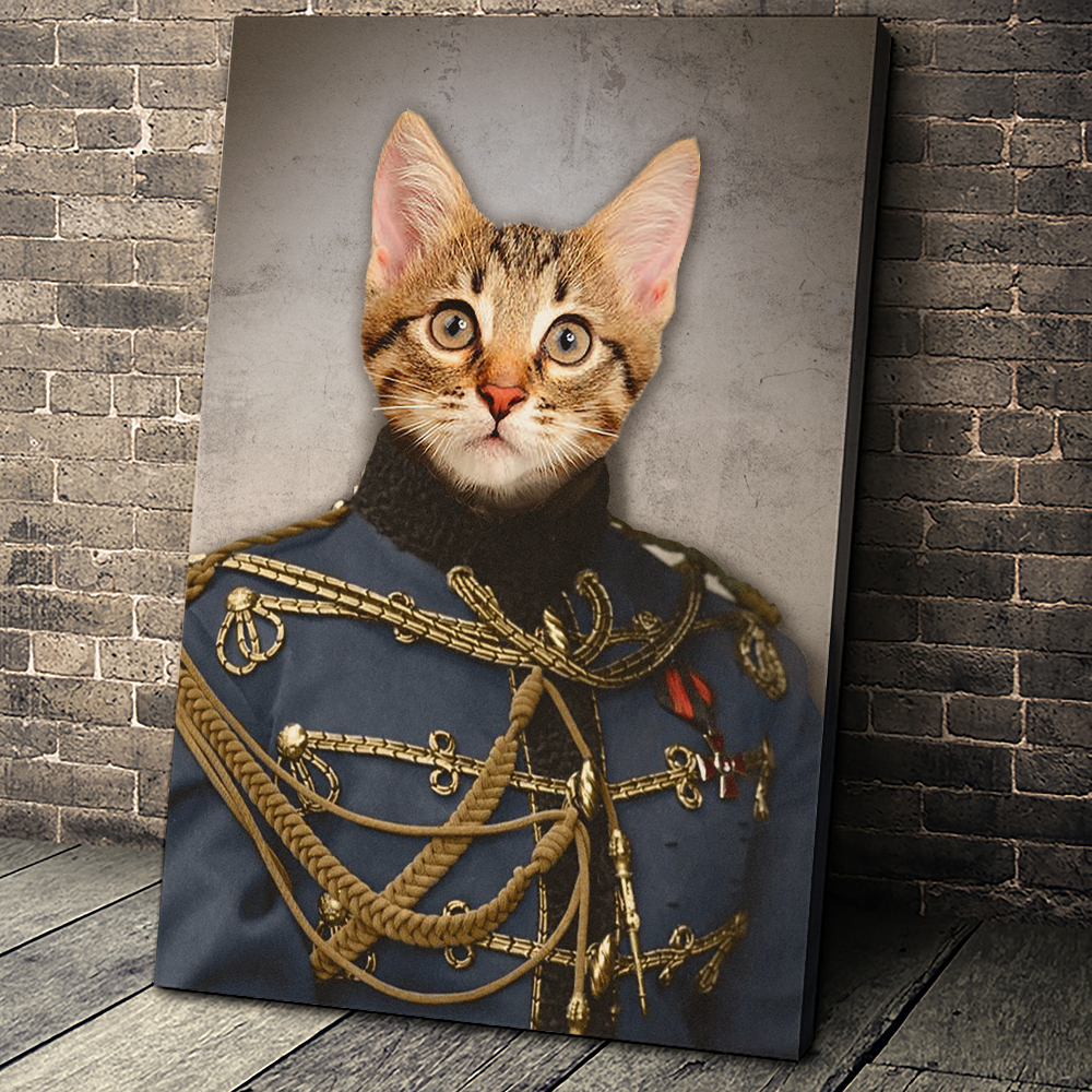 The Sergeant Custom Pet Portrait - Noble Pawtrait