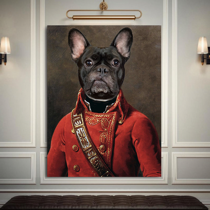 The Soldier Custom Pet Portrait - Noble Pawtrait