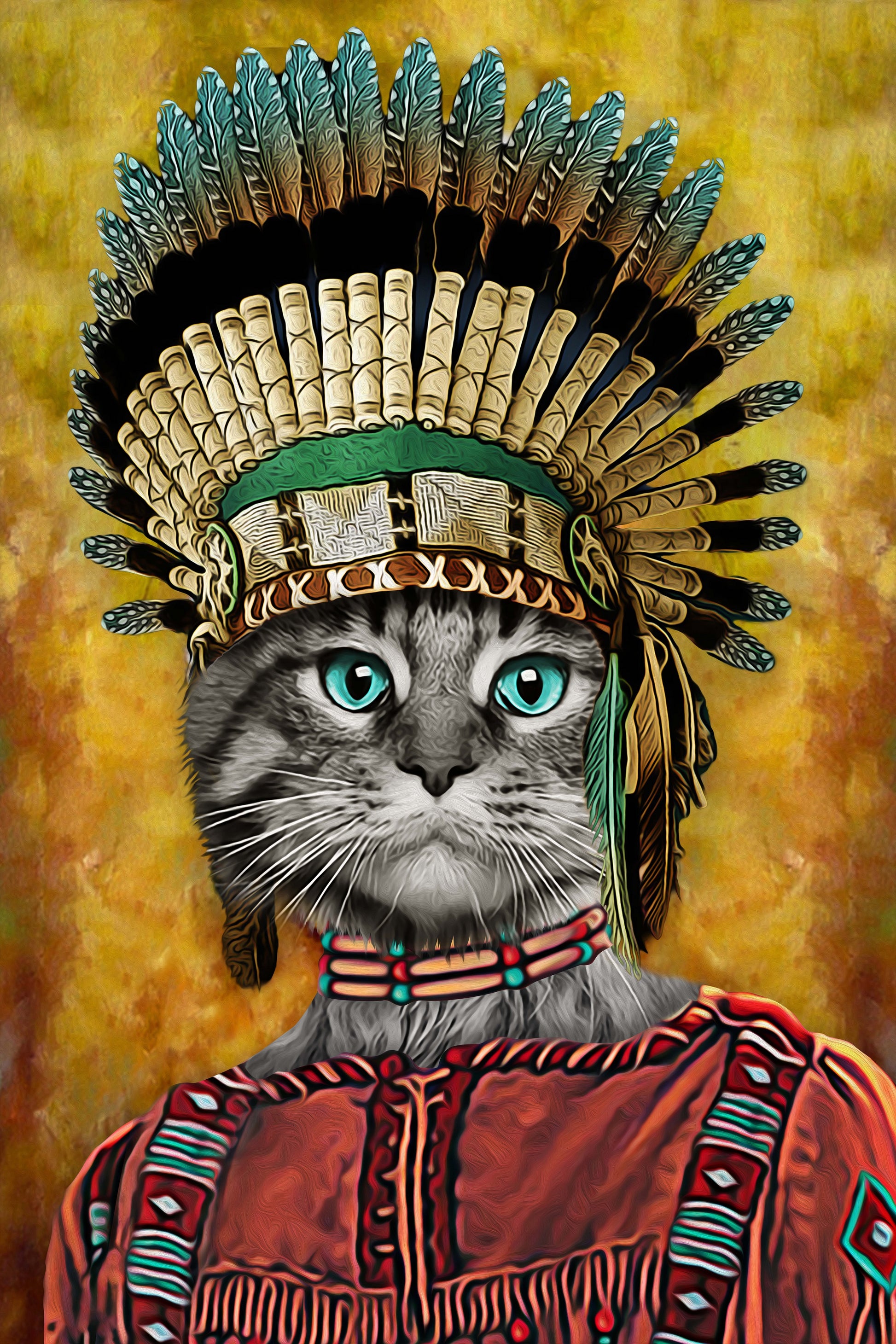 The Tribe Pet Custom Pet Portrait Digital Download - Noble Pawtrait