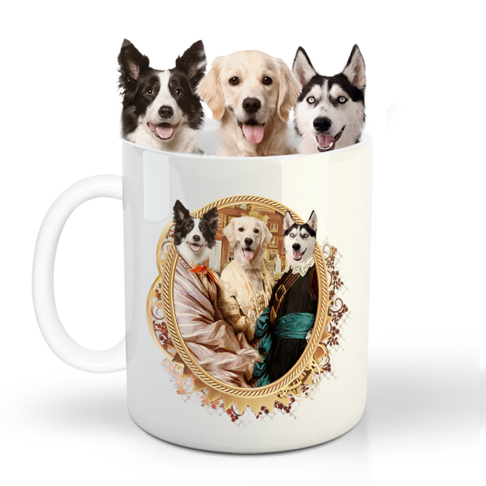 The Triplet Custom Pet Mug - Noble Pawtrait