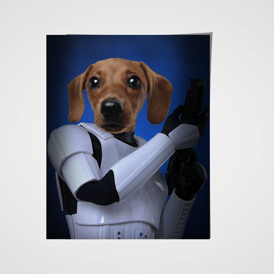 Troopaw Custom Pet Portrait Poster - Noble Pawtrait