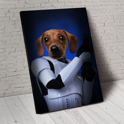 Troopaw Custom Pet Portrait Canvas - Noble Pawtrait