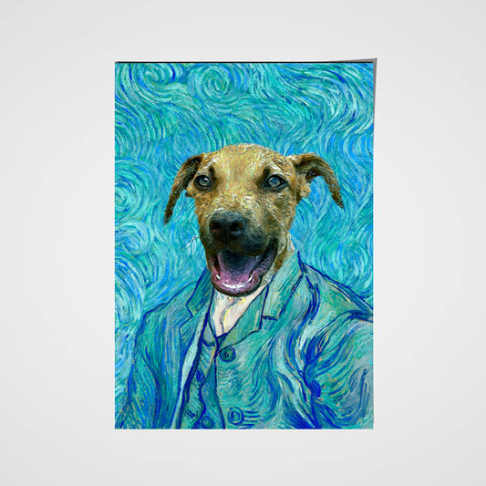 The Impasto Custom Pet Portrait Poster - Noble Pawtrait