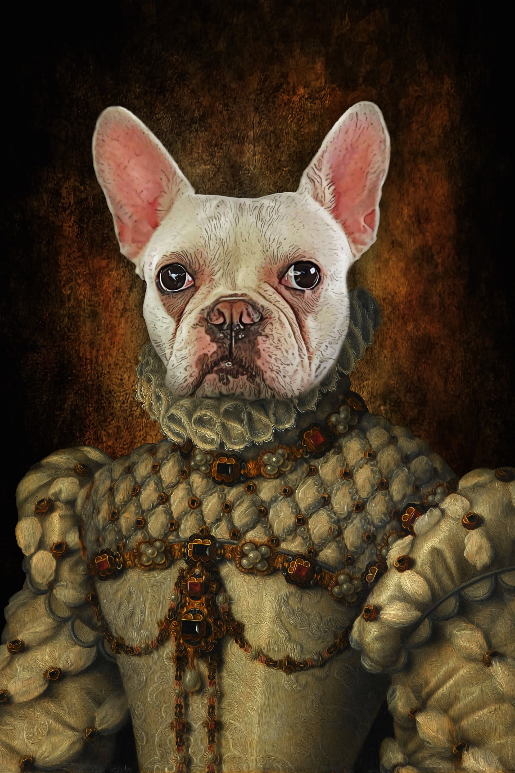 Queen Elizabeth Custom Pet Portrait Poster - Noble Pawtrait