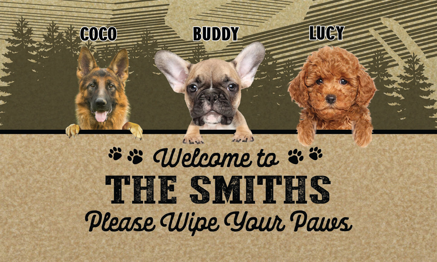 Welcome To The Smiths Please Wipe Your Paws Doormat