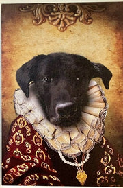 The Duchess Custom Pet Portrait Canvas - Noble Pawtrait