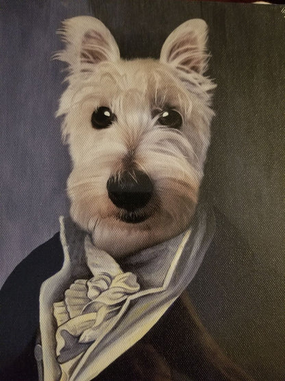 The Man Custom Pet Portrait Canvas - Noble Pawtrait