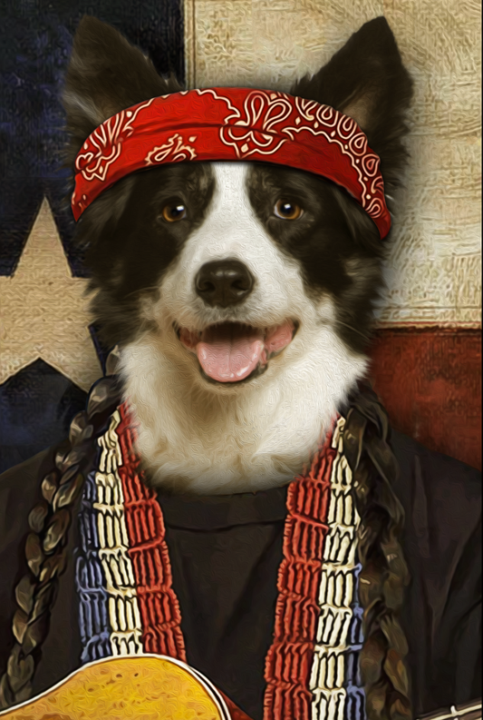 The Texas Singer Custom Pet Portrait Digital Download - Noble Pawtrait