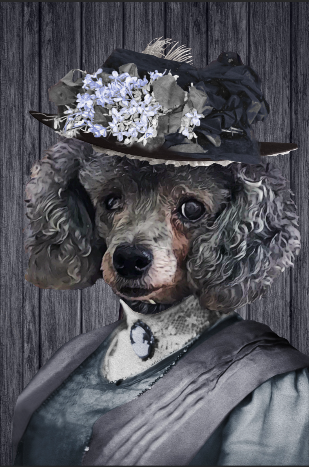 The Mrs. Custom Pet Portrait - Noble Pawtrait