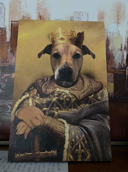 The Noble Warrior Custom Pet Portrait Canvas - Noble Pawtrait