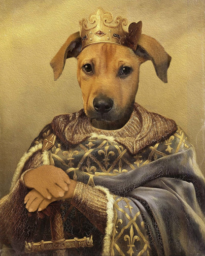 The Noble Warrior Custom Pet Portrait Poster - Noble Pawtrait
