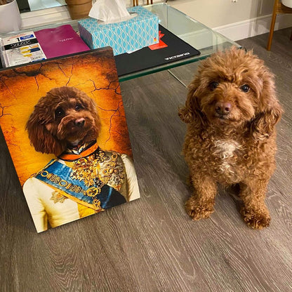 The Prince Custom Pet Portrait - Pet Canvas - Pet Poster - Noble Pawtrait