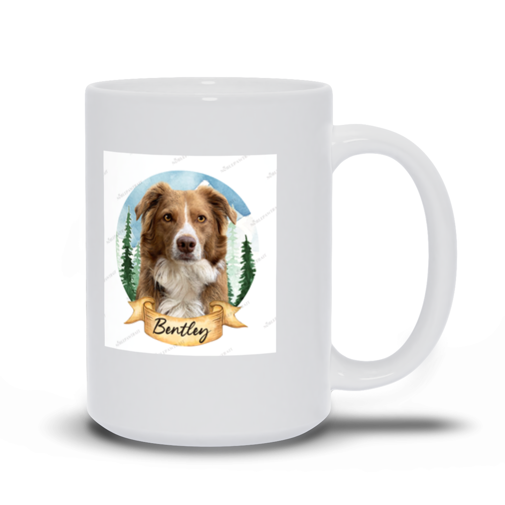 The Forest Watercolor Custom Pet Mug - Noble Pawtrait