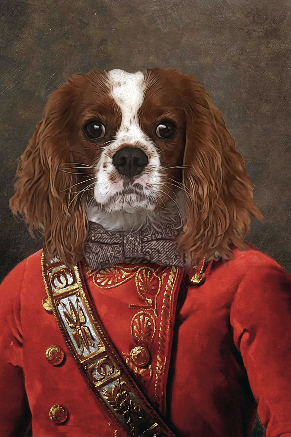 The Soldier Custom Pet Portrait Digital Download - Noble Pawtrait